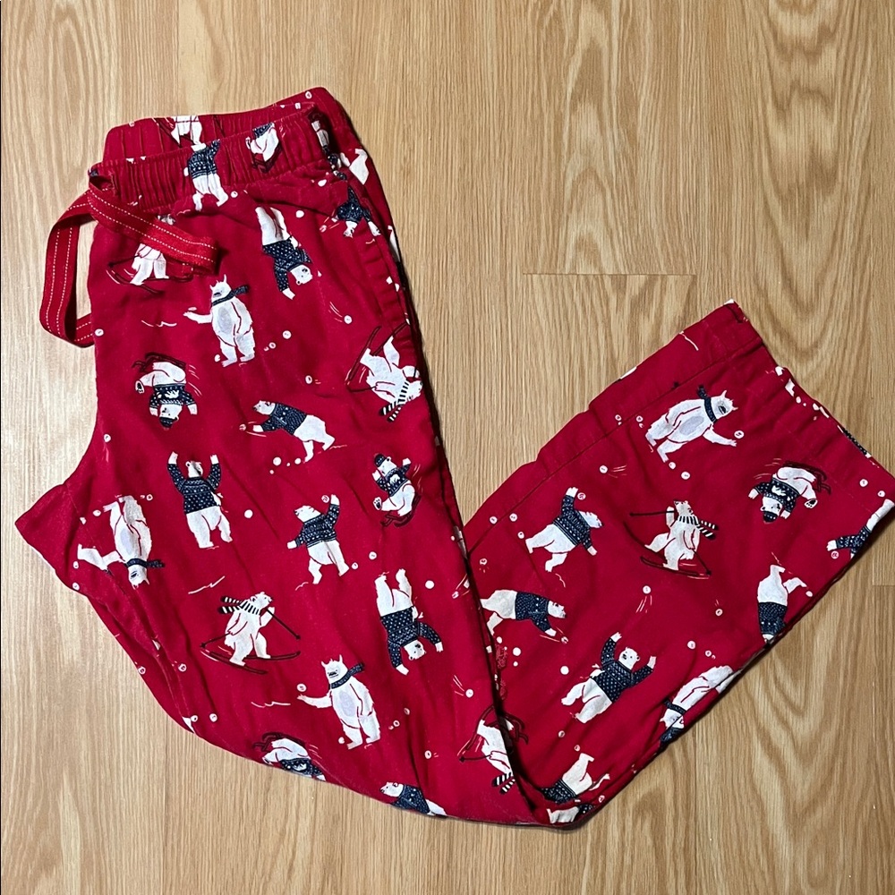 Old Navy Red Polar Bear Flannel Pajama Pants